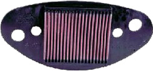 K&N Air Filter 768001 for automotive engines, showing the high-performance reusable air filter with pleated cotton media.