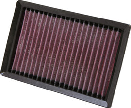 K&N Air Filter 711010R with a clean, high-flow cotton filter element designed for vehicle air intake systems.