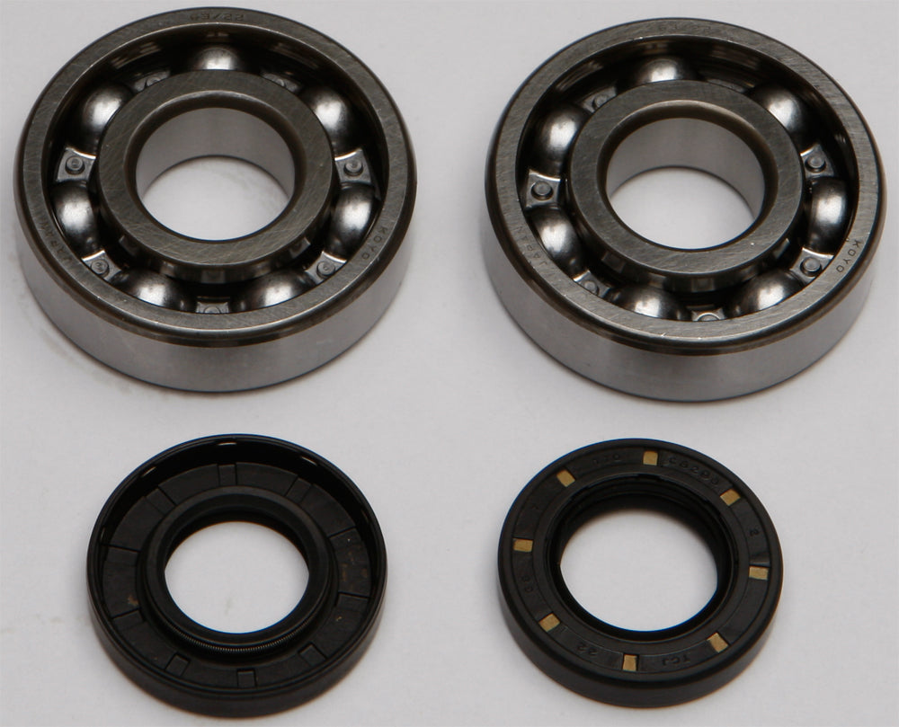 All Balls crankshaft bearing and seal kit for engine, showing metal bearings and rubber seals in the image.