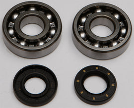 All Balls crankshaft bearing and seal kit for engine, showing metal bearings and rubber seals in the image.
