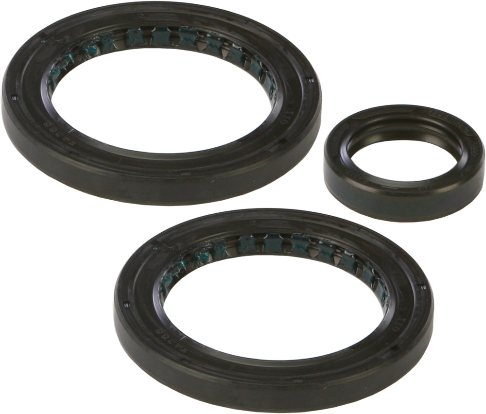 All Balls differential drive seal kit 22-520565 showing black rubber seals and metal components for vehicle drivetrain repair