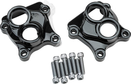 HardDrive Twin Cam engine tappet cover set in black showing the detailed metal finish and design for Harley-Davidson motorcycles.