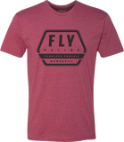 Fly Racing Fly Track Tee Red Lg 352-0042L