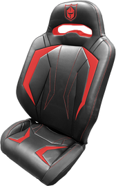 Red Pro Armor G-Force Pro rear seat for off-road vehicles, featuring durable design and comfortable cushioning.