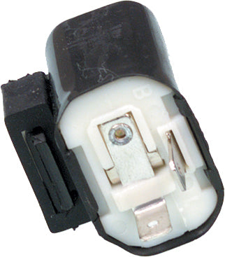 Emgo 12 Volt Flasher 10-1394 electrical component shown with metal connectors and wiring for vehicle signaling systems