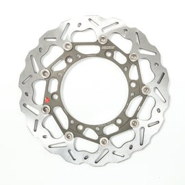 Braking SK2 directional rotor left side, 32-6129L, automotive brake component showing textured surface and mounting holes.