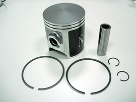 Namura twin cylinder piston kit with 63.95mm bore, standard compression 11:1, for Yamaha motorcycle engine components.