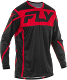 Fly Racing - Youth Lite Jersey Black/Red Yxl - 378-721YXL