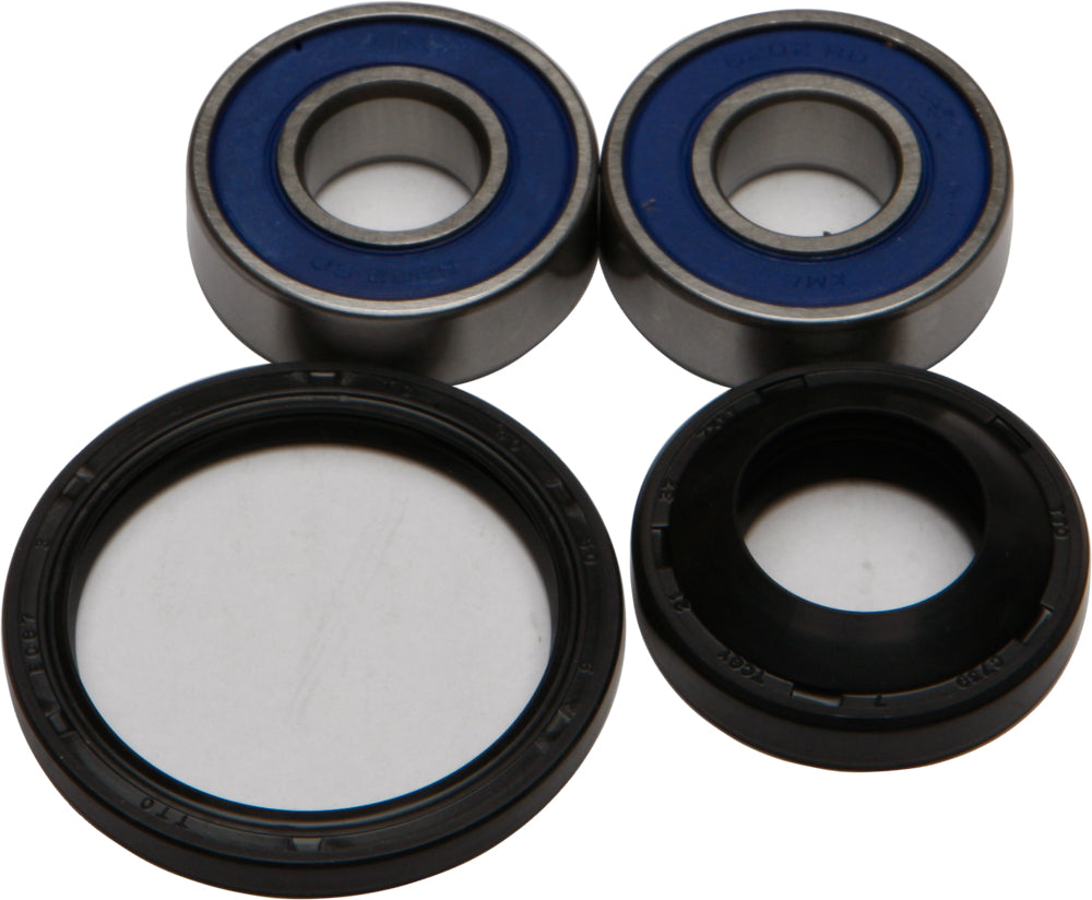 All Balls front wheel bearing and seal kit 22-51069 showing bearings, seals, and packaging for motorcycle or vehicle maintenance