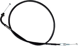 Motion Pro black vinyl throttle cable for motorcycles, featuring durable control lines and flexible cable construction.