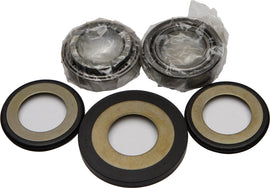 All Balls steering bearing and seal kit 22-2058 with metal and rubber components for motorcycle steering assembly.
