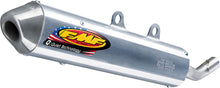 Load image into Gallery viewer, FMF Racing Q-Turbinecore S/A exhaust system for motocross bikes, showing the sleek metal muffler and mounting components.