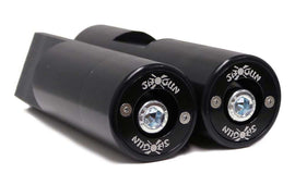 Shogun Industries Pa2 Frame Sliders No Cut for motorcycle body protection, shown on a motorcycle frame in the image.