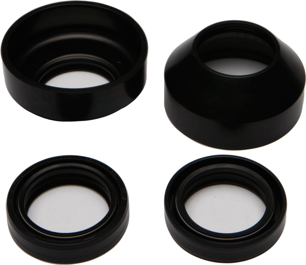 All Balls suspension fork and dust seal wiper kit 22-56118 with black rubber seals and metal components for motorcycle forks.