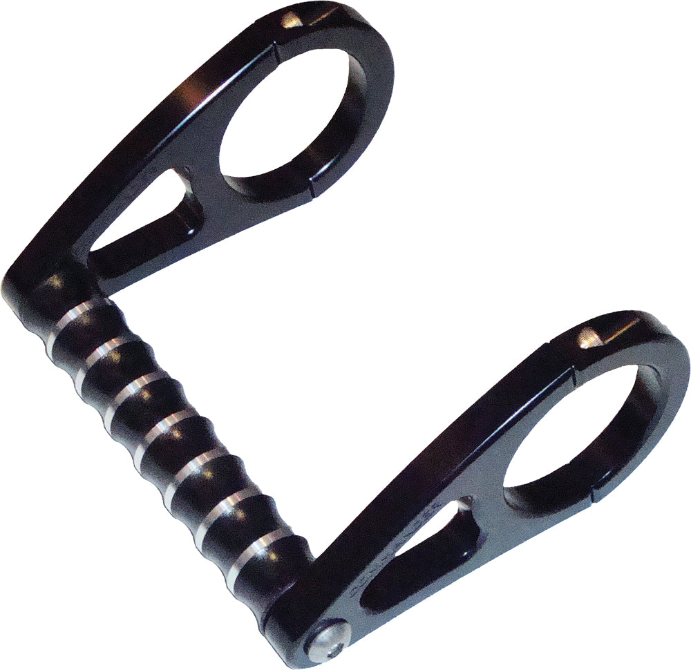 Black ModQuad 1.75-inch grab handle for accessories, featuring a sturdy design with mounting points for off-road or utility vehicles.