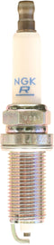 NGK Spark Plug #92174/04 2-LZFR5C-11 showing the metal shell and ceramic insulator for automotive engine ignition system.