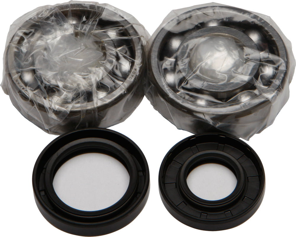 All Balls engine crankshaft bearing and seal kit 22-41025 with engine components and seals in packaging.