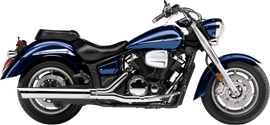 Cobra slip-on exhaust with scalloped chrome tip for Yamaha V-Star 1300, model years 2007-2018, part number 82-97020.