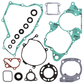 Vertex complete gasket set with oil seals, including various gaskets and seals for engine repair, in a sealed packaging.