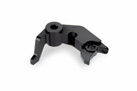 Black PUIG lever adapter brake lever for Yamaha motorcycles, showcasing the sleek design and mounting hardware.