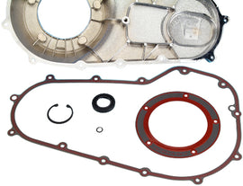 James Gasket primary cover paper gasket kit for 6-speed touring motorcycles, model 34901-07-K, includes seals and gaskets.