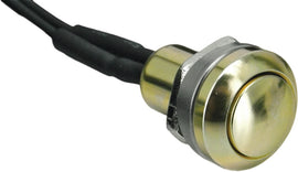 HardDrive Mini Push Button Switch with gold finish, compact electronic switch for various applications.