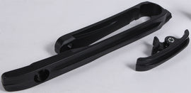 Black Acerbis chain slider with detailed design, made for motorcycle chain protection and durability.
