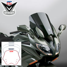 Load image into Gallery viewer, National Cycle Vstream Sport dark tint windshield for motorcycle, with a sleek, aerodynamic design and tinted finish.