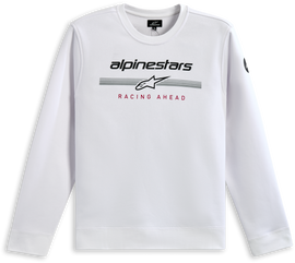 Alpine Star Bettern Crew White XL t-shirt with crew neck and logo detail on front, casual athletic style.