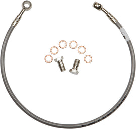 GBRAKES rear brake line and 4-inch kit with metal fittings, designed for improved brake performance on compatible vehicles.