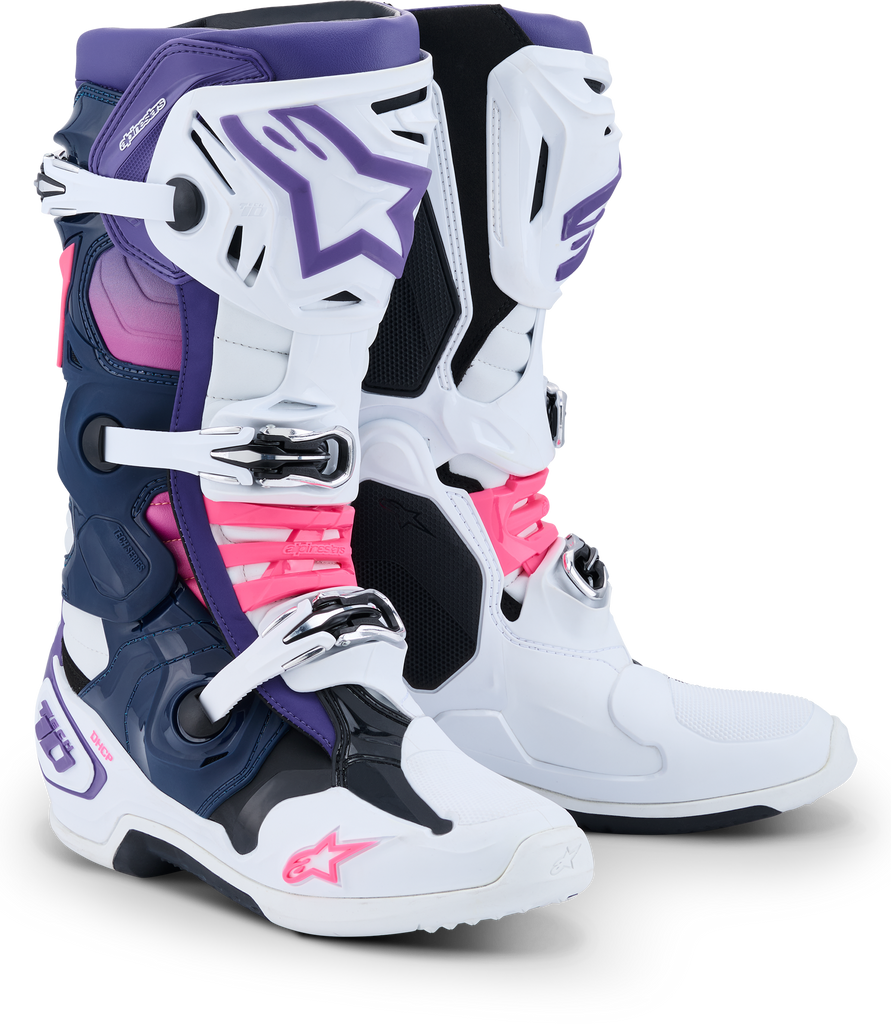 Tech 10 Wht/Violet/Nvy Bl/Pnk Fl 13