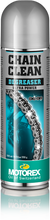 Load image into Gallery viewer, Motorex Chain Clean Degreaser 500ml bottle, chemical cleaner for motorcycle chains, with a white label and blue cap.