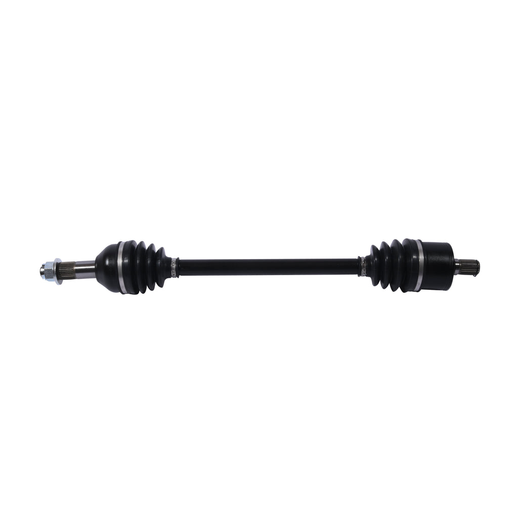 All Balls 8 Ball Extreme Axle rear component, durable motorcycle part with black metal finish, designed for high-performance off-road use