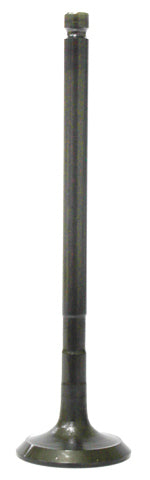 Bronco engine exhaust valve 183-09193E showing metal valve with stem and spring assembly in an automotive setting