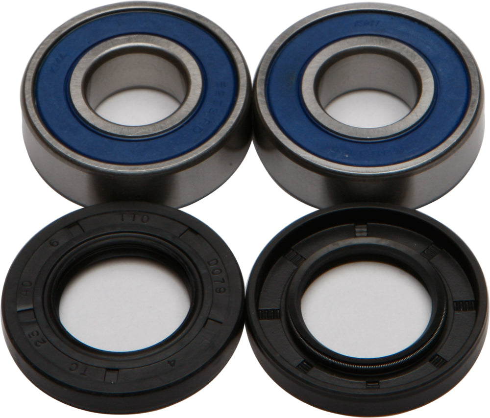 All Balls front and rear wheel bearing and seal kit 22-51210, drive type, includes bearings and seals for motorcycle wheels.