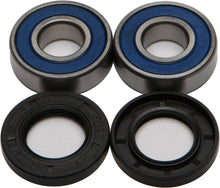 Load image into Gallery viewer, All Balls front and rear wheel bearing and seal kit 22-51210, drive type, includes bearings and seals for motorcycle wheels.