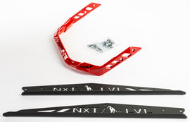 Pro Armor Nxt Lvl rear bumper in black and red for Polaris RZR Axys RMK 155 S/M, durable body protection accessory.