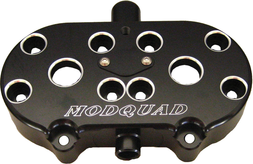 ModQuad Big Bore Dome 18cc 9 Degree engine part with detailed metal components and engraved branding for Yamaha models.