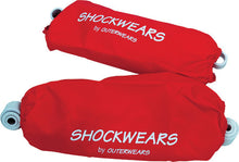Load image into Gallery viewer, Outerwears Shockwears Cover suspension protection in red, designed for vehicle shocks and suspension components.