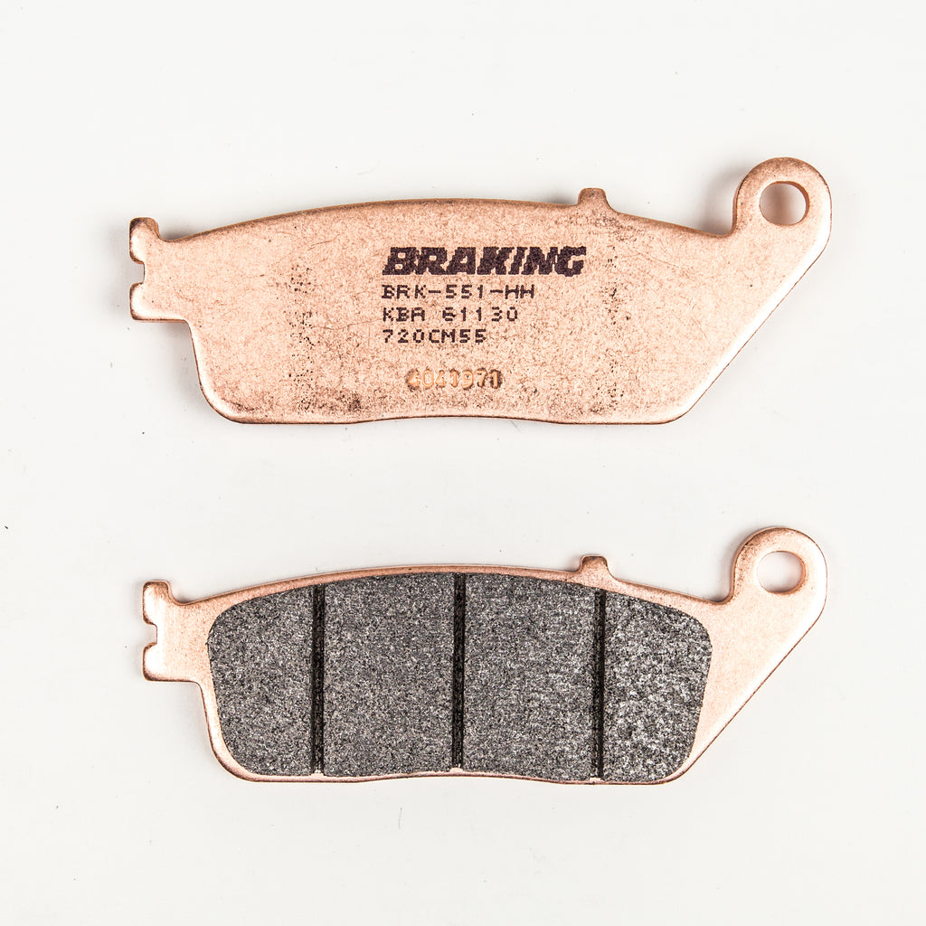 Braking Braking Brake Pad Set Sintered Sport 31-7201 for motorcycle, featuring metal-reinforced brake pads with a durable finish.