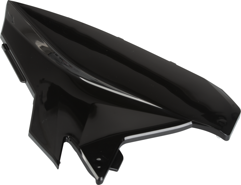 Acerbis black airbox cover for Beta motorcycle, body part with smooth finish and brand logo detail, designed to fit Beta models.