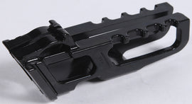Acerbis black chain guide for motorcycles, featuring durable design and mounting points, shown in close-up view.