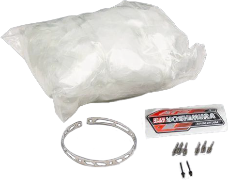 Yoshimura exhaust muffler repack kit At2 Premium, designed for motorcycle exhaust systems, shown in the image.