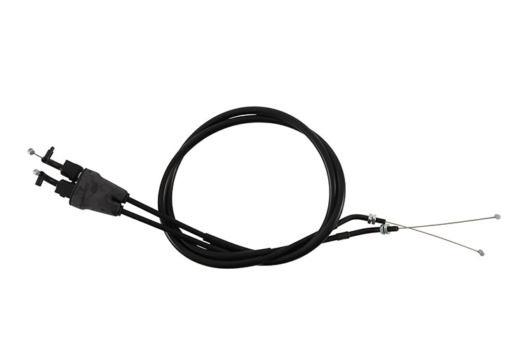 All Balls throttle cable 24-51261 for hydraulic control lines, showing the flexible cable with connectors and protective housing.