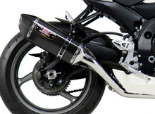 Load image into Gallery viewer, Yoshimura Race R-77 full exhaust system with stainless steel and carbon fiber components, designed for high-performance motorcycles.