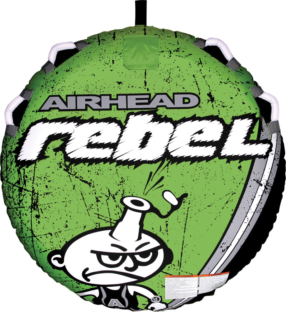 Airheads Rebel 54-inch tube kit with black and yellow design, suitable for riding and recreational use, by Airheads.