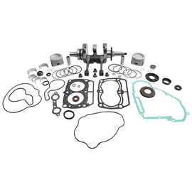 Vertex complete engine rebuild kit for Pol WR00028, showing engine parts and components laid out for installation.