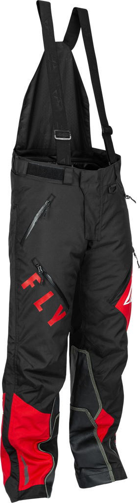 Fly Racing Snx Pro Sb Pant in black and red, large size, shown with adjustable waist and protective knee padding.