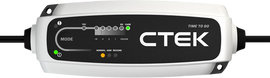 CTEK Power Inc 12V battery charger model Ct5 Time To Go, compact and portable for automotive battery maintenance.