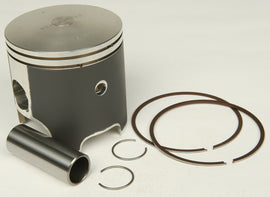 Wiseco V-Max 600e piston kit with components, featuring the M07480 model, designed for V-Max 600e motorcycle engine repair.